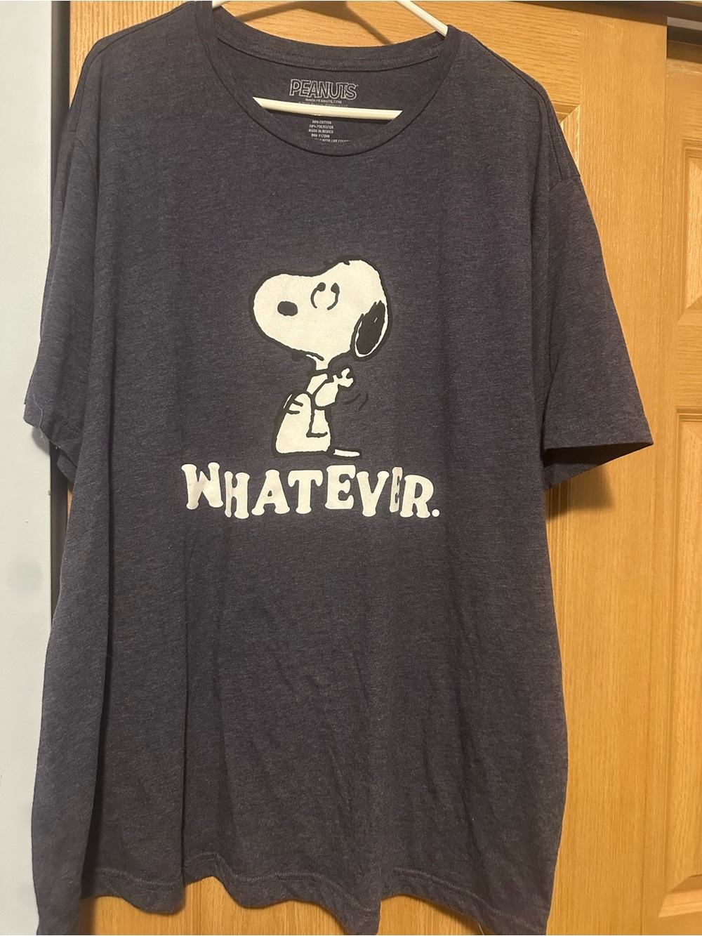 Peanuts Navy Graphic Tee with White Logo